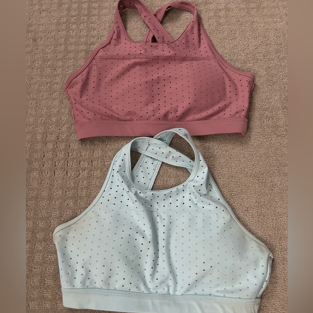 Two buff bunny sports bra tops size medium